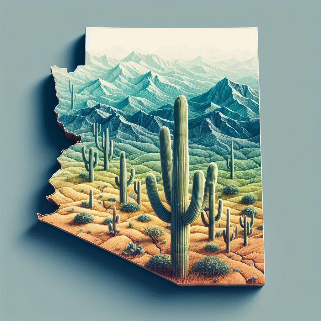 an image in the shape of Arizona