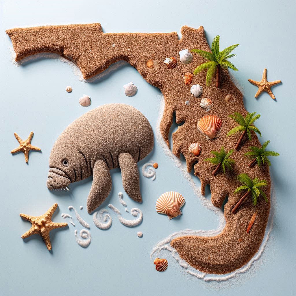 Florida shaped image