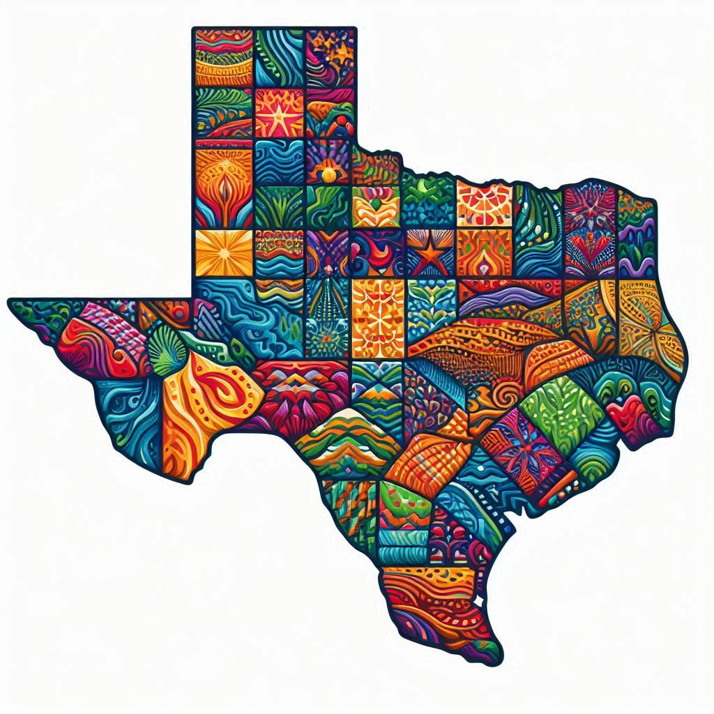 Texas shaped image